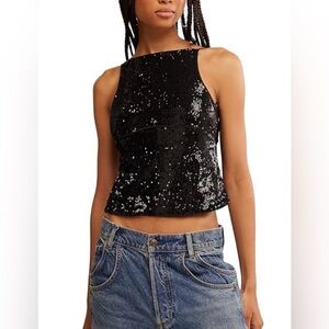 Free People James Sequin Tank Size Medium
